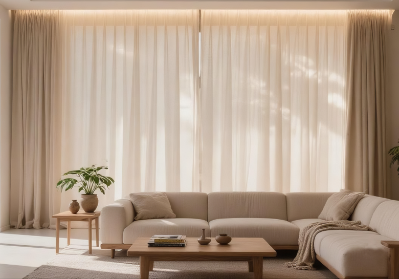 Product Application: Living room curtains