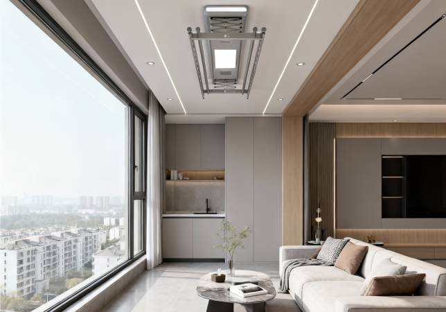 产品应用:阳台晾衣架